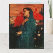 Jonge vrouw met Ibis door Edgar Degas Kaart (Voorkant)