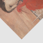 Jonge vrouw met Ibis Painting Edgar Degas Tissuepapier (Detail)