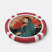 Jonge vrouw met Ibis van Edgar Degas Poker Chips (Enkel)