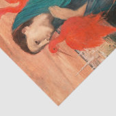 Jonge vrouw met Ibis van Edgar Degas Tissuepapier (Detail)