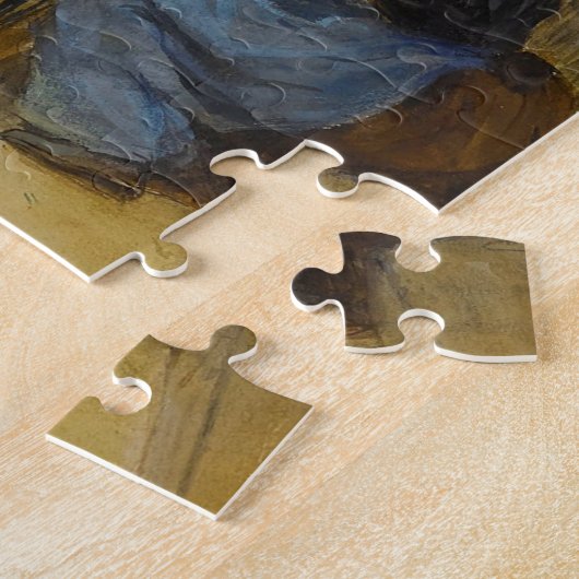 Jonge vrouw met paraplu | Victor Gabriel Gilbert Legpuzzel (Zijkant)