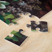 Jonge Vrouw met Pioenen door Frederic Bazille Legpuzzel (Zijkant)