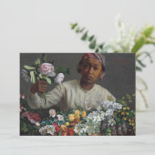 Jonge vrouw met pony's | Fré dé ric Bazille Kaar (Staand voorkant)