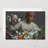 Jonge vrouw met pony's | Fré dé ric Bazille Kaar (Voorkant / Achterkant)