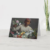 Jonge vrouw met pony's | Fré dé ric Bazille Kaar Kaart (Voorkant)