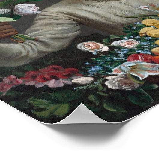 Jonge vrouw met pony's | Fré dé ric Bazille Poster (Hoek)