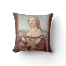 Jonge vrouw met Unicorn Pillow