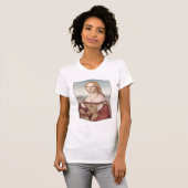Jonge vrouw met Unicorn T-shirt (Voorkant volledig)
