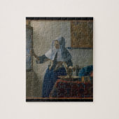 Jonge vrouw met waterpitcher Vermeer Art Puzzle Legpuzzel (Verticaal)