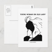 Jonge vrouw of oude dame? (Optische verlichting) Briefkaart (Voorkant / Achterkant)
