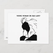 Jonge vrouw of oude dame? (Optische verlichting) Briefkaart (Voorkant / Achterkant)