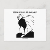 Jonge vrouw of oude dame? (Optische verlichting) Briefkaart (Voorkant)
