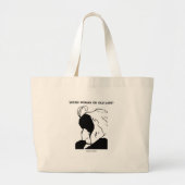 Jonge vrouw of oude dame? (optische verlichting) grote tote bag (Voorkant)