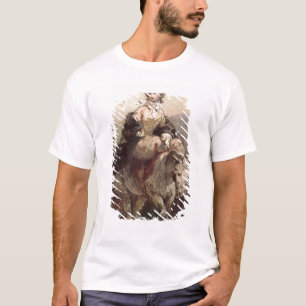 Jonge vrouw op een paard t-shirt