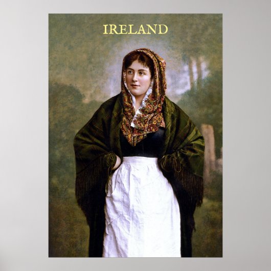 Jonge vrouw uit Ierland (1890) Poster