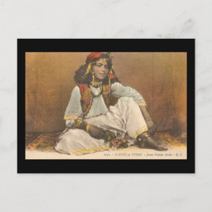 Jonge vrouw uit Tunesië 1910 Briefkaart