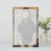 Jonge Vrouw van het Volk Briefpapier (Staand voorkant)