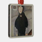 Jonge Vrouw van het Volk Metalen Ornament (Rechts)