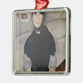 Jonge Vrouw van het Volk Metalen Ornament (Links)