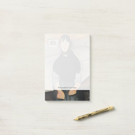 Jonge Vrouw van het Volk Post-it® Notes (Op bureau)