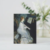 Jonge vrouw van Renoir bij Piano Briefkaart (Staand voorkant)