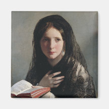 Jonge vrouw verloren in dromen (lees een boek)