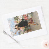 Jonge vrouw viert overwinning (Vincenzo Irolli) Rechthoekige Sticker (Envelop)