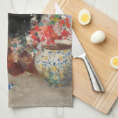 Jonge vrouw viert overwinning (Vincenzo Irolli) Theedoek (Quarter Fold)