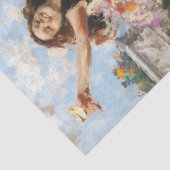 Jonge vrouw viert overwinning (Vincenzo Irolli) Tissuepapier (Detail)