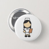 Jonge Vrouw zuster-pictogram Ronde Button 5,7 Cm (Voorkant /achterkant)