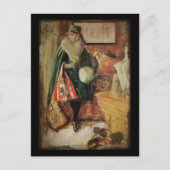 Jonge vrouwelijke reiziger briefkaart (Voorkant)