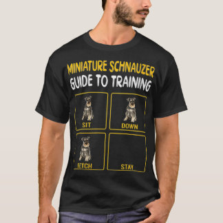 Jonge vrouwen funny Miniature Schnauzer Guide to T T-shirt