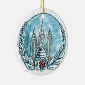 jonge vrouwen : medallion keramisch ornament (Rechts)