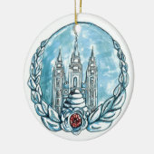 jonge vrouwen : medallion keramisch ornament (Links)