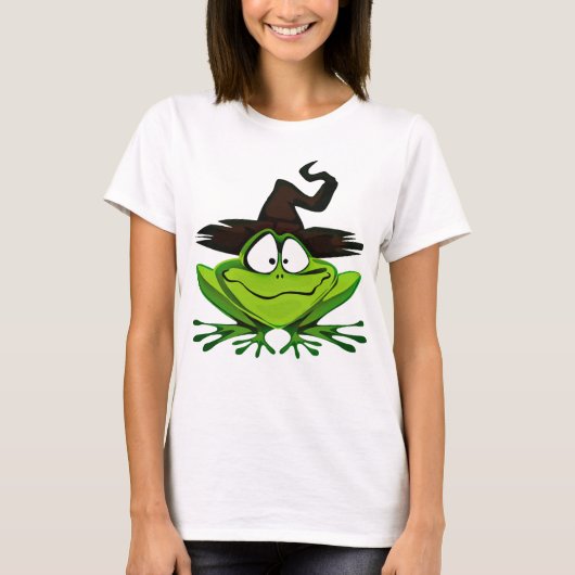 Jonge Vruchtbare feestdag voor vrouwen FROG WITCH T-shirt (Voorkant)