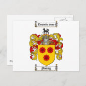 Jonge wapenstilstand/jonge gezinscrest briefkaart (Voorkant / Achterkant)