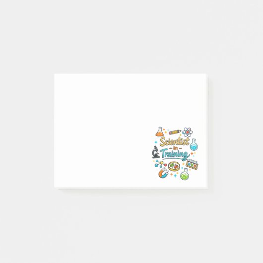 Jonge Wetenschapper in Opleiding Uitnodiging Post-it® Notes (Voorkant)