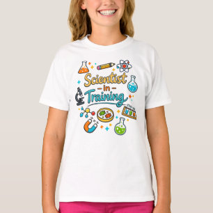 Jonge wetenschapper in opleiding uitnodiging t-shirt