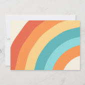 Jonge Wild Drie Retro Regenboog 3e Verjaardag Foto Kaart (Achterkant)