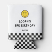 Jonge Wild en Drie Jongen 3e Verjaardag Blikjeskoeler (Achterkant)