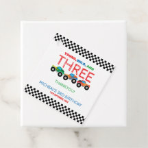 Jonge Wild en Drie Monster Truck Jongen Verjaardag