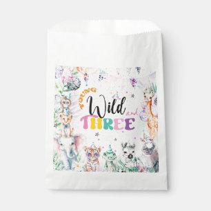 Jonge Wild en Drie Safari Dieren Meisje Verjaardag Bedankzakje