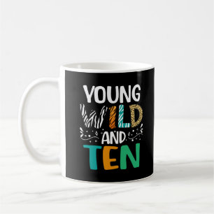 Jonge Wild en tien 10e verjaardag meisjes jongens Koffiemok