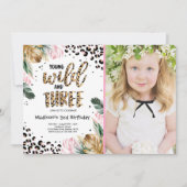 Jonge wilde dieren en drie Oerwouden luipaarden, a Kaart (Voorkant)