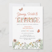 Jonge wilde dieren en drie wilde bloemen, derde ve kaart (Voorkant)