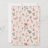 Jonge wilde dieren en drie wilde bloemen, derde ve kaart (Achterkant)