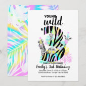 Jonge wilde dieren en drie wilde dieren, derde uit kaart (Voorkant / Achterkant)