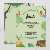 jonge wilde drie kaart (Voorkant / Achterkant)