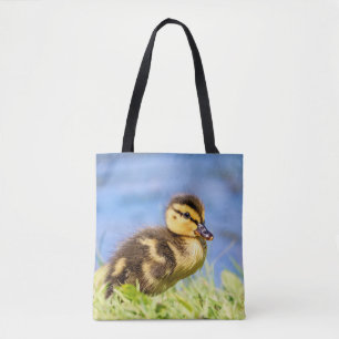 Jonge wilde eend tote bag