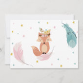 Jonge Wilde en Drie Aangepaste Foto Baby Girl Birt Kaart (Achterkant)